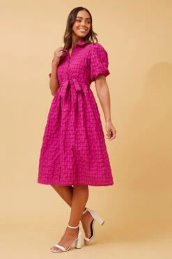 MEMPHIS CHECK PATTERN SHIRT DRESS -Printedcarpetus 9cfb230eec120c33ea3103a5b5f9ae93