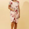 MESSINA FLORAL LINEN SHORT DRESS -Printedcarpetus 9d2b6bf0ef16b7e894ea16343bf777ef