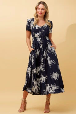 MEGAN FLORAL BOHO MIDI DRESS -Printedcarpetus 9d97986277ce78ed1fc3b3b3e2e02b1e