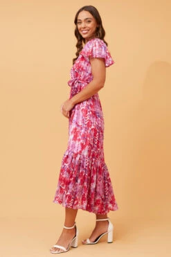 DAWN FLORAL MIDI DRESS -Printedcarpetus 9dc0032cfc1af0f3f4c456e0fe36037f