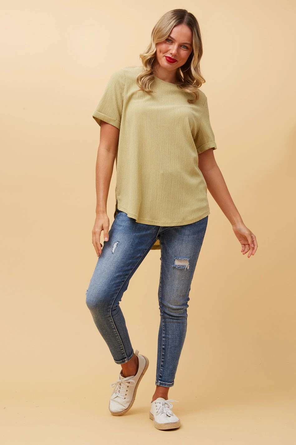 MISTY SHORT SLEEVE TEXTURED TOP 6 MISTY SHORT SLEEVE TEXTURED TOP - Image 4