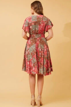 SANDY FLORAL BOHO SHORT DRESS -Printedcarpetus 9e76de181d89d9ac67d810e838cfefcc