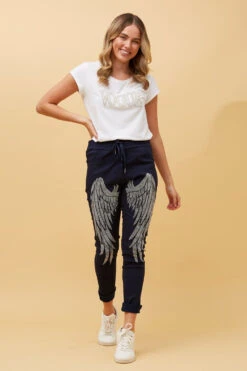 JANJA STUDDED WINGS JOGGER PANTS -Printedcarpetus 9f2e00b0787957d0de262f0415b710ae