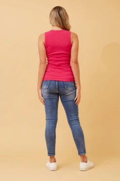 ROSEMARY RIBBED SINGLET -Printedcarpetus 9f2f7967334e4a4946bd79275fb03a11