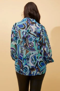 BELLE LONG BALLOON SLEEVE SHIRT -Printedcarpetus 9fae57aad4438a1d192b90e561c8181d