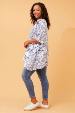 CIA PAISLEY BOHO TUNIC TOP -Printedcarpetus 9ffef298a72195e17c8ff2a80e5c81e9