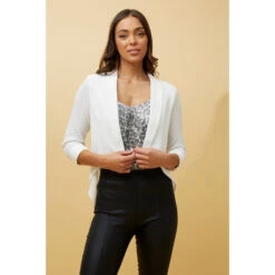 ROXY CROP JACKET -Printedcarpetus a011ffa3b1fe313963cba18cc4d2ea58