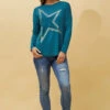 EVA LONG SLEEVE STAR PRINT TOP -Printedcarpetus a17a8ecee2ec978f301a13ef709a0db2