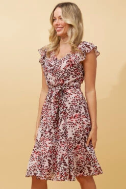 SANDRA ANIMAL PRINT SHORT DRESS -Printedcarpetus a37cbf435d31ded9904d9326da16c6f1