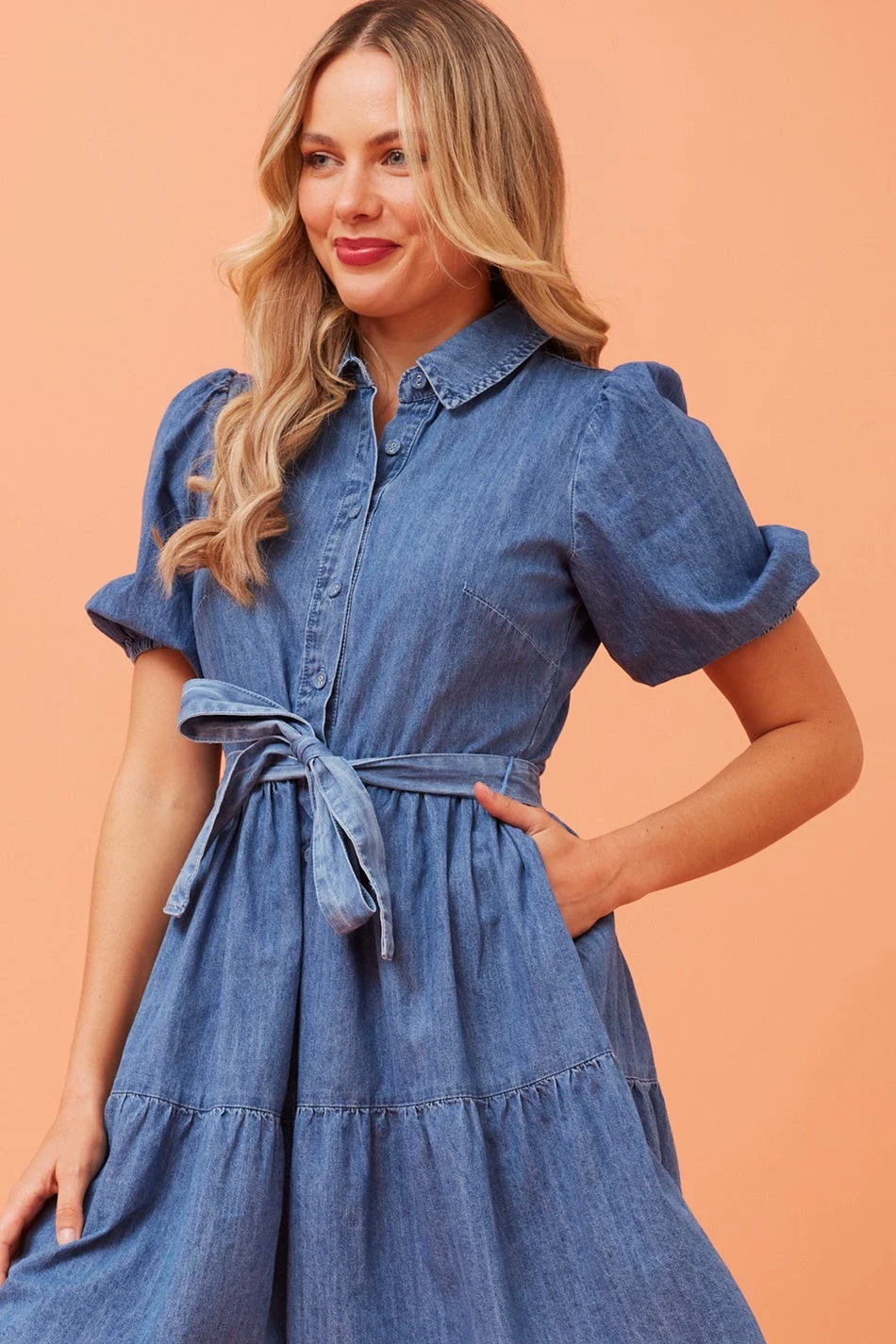 ROSALINDA DENIM SHIRT DRESS 4 ROSALINDA DENIM SHIRT DRESS - Image 2
