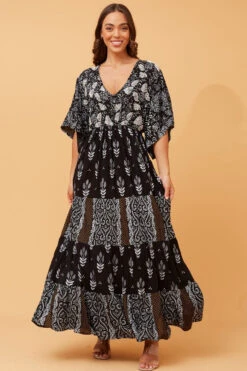 PARISA BOHO EMBELLISHED MAXI DRESS -Printedcarpetus a57b7871d20ec1ed53c1d530ded2cd36