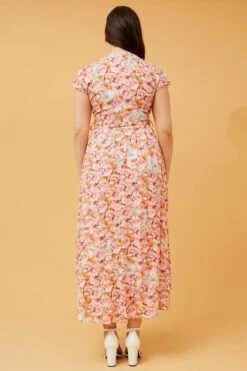 NERIDA FLORAL MIDI DRESS -Printedcarpetus a59b6434e82fcb8dde6e337f3607fb2a