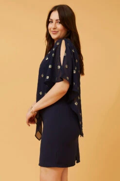 KYLIE COLD SHOULDER GLITTER DRESS -Printedcarpetus a6688bcec1527e24402e73c2306cac9a