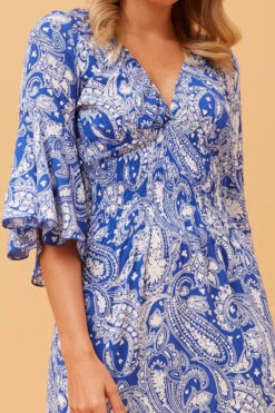 JOLIE PAISLEY PRINT DRESS -Printedcarpetus a6843cc7fafcae12be9e37551e1f4071