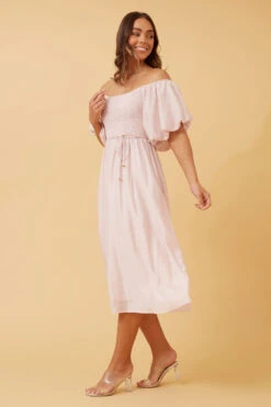 ANOK PUFF SLEEVE MIDI DRESS -Printedcarpetus a6bd6b9fca9971909b0dcf1156db14a5