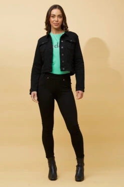 DESTINY SEQUIN WING DENIM JACKET -Printedcarpetus a6ebf4dd65268d6930a270519f170786