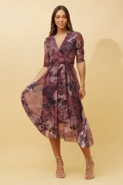 LUELLA FLORAL MIDI DRESS