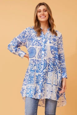 JANSON BOHO HI LOW TUNIC