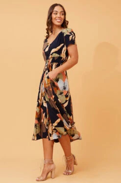 KEGAN FLORAL MIDI DRESS -Printedcarpetus a7b9fc8d68c0faa0c7998a5e50791f70