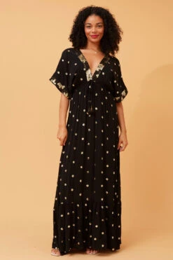 CHRISTINA SEQUIN POLKA DOT MAXI DRESS -Printedcarpetus a7befaebc472d9d12fed1b0cd8acd9c5