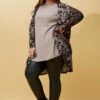 AIDEN ANIMAL PRINT WATERFALL CARDIGAN -Printedcarpetus a7dddb77f08de9255e3ad949ca849438