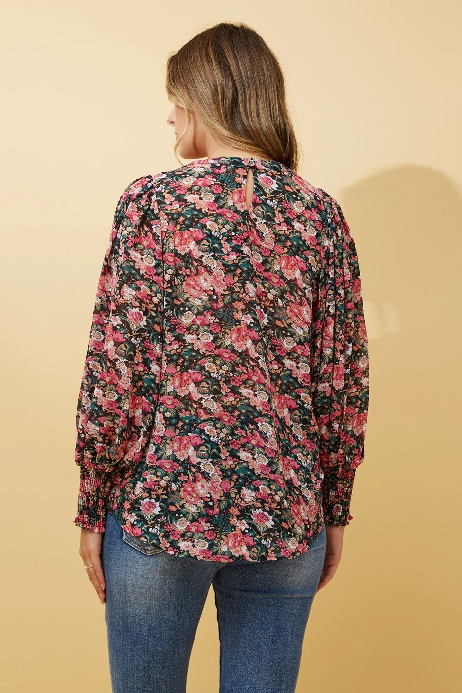 CLASSIC FLORAL BALLOON SLEEVE BLOUSE 9 CLASSIC FLORAL BALLOON SLEEVE BLOUSE - Image 7