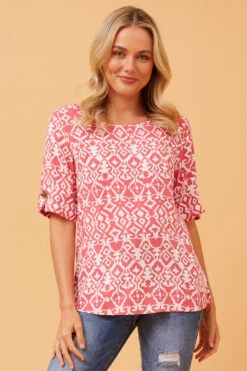 GAELIN ABSTRACT BOHO TOP -Printedcarpetus aa9e66f9bca111edd4cbcde6254713f1