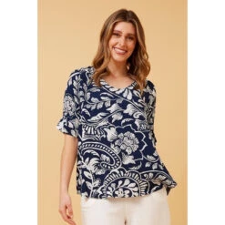 KENDRA FLORAL BOHO TOP -Printedcarpetus ab81e09e55269f10bd27dc49d20a083f
