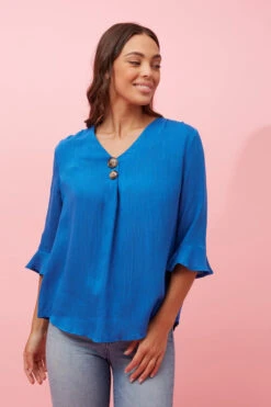 RUE BUTTON DETAIL TOP -Printedcarpetus ac05f8bb1aea493a1e577cb8bfbfffd7