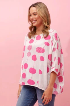 FLORA OVERSIZED POLKA DOT TOP -Printedcarpetus ac14982dbe1e64768e34a00f587bdc69