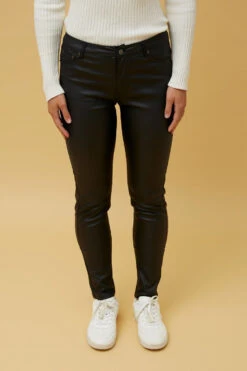 CARIS WET LOOK PANT -Printedcarpetus ac28cbf11b05f2d84cb02660e1d3ecc9