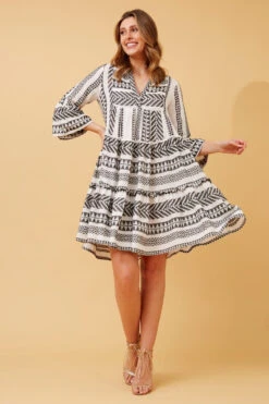 AMIRA JAQUARD BOHO SHORT DRESS -Printedcarpetus ad69a71dbbf7da5136510347f07cdf87