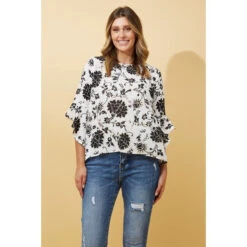 FOREVER NEW FLORAL FLUTE SLEEVE BLOUSE -Printedcarpetus ae044d2f99dca91e02326592cff6fcfd