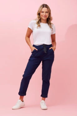 JANJA SOLID PRINT JOGGERS -Printedcarpetus ae719af347c56102ba4f5e42920269a3