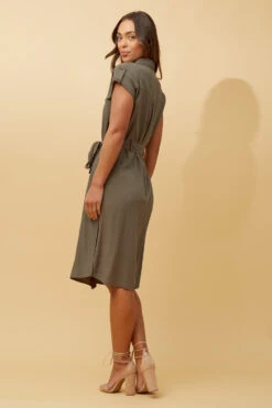 ORIANA UTILITY SHIRT DRESS -Printedcarpetus aeeb05758807387a7f455c5b979a46d7