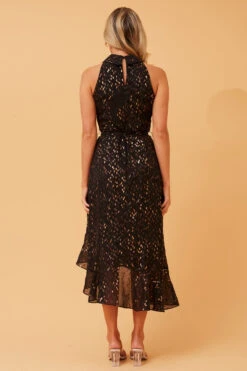 RIO HALTER NECK MIDI DRESS -Printedcarpetus af63fb772c83606267a5d3c1bfaa0718