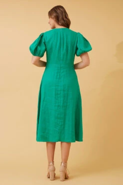 ALINA LINEN MIDI DRESS 16 ALINA LINEN MIDI DRESS -Printedcarpetus aff318a7cee55248a387f78ff2e3ba1c