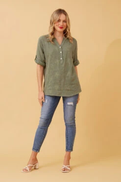 KAI FLORAL EMBROIDERY DETAIL TOP -Printedcarpetus b03cef06837a41b80699b359a0e76130