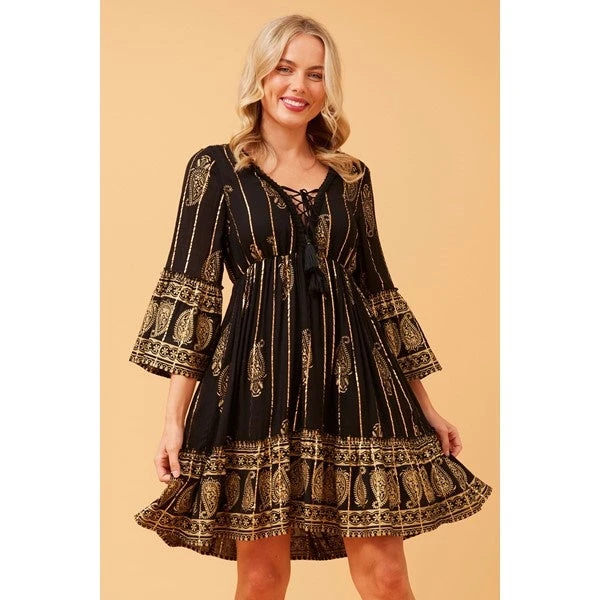 GEETA PAISLEY BOHO SHORT DRESS 17 GEETA PAISLEY BOHO SHORT DRESS - Image 15