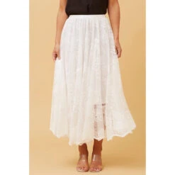 PHOENIX LACE MIDI SKIRT -Printedcarpetus b077d36e88ddb891f2af8170cf052ae0