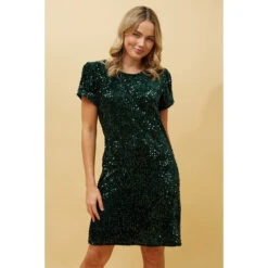 GARCELLE SEQUIN BODYCON SHORT DRESS -Printedcarpetus b10641d3ce08b203b81ab674892cde7c