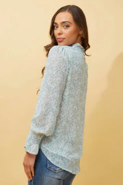 Stella DIANA ABSTRACT PRINT BLOUSE -Printedcarpetus b11ee11c1e4e0c0e1a026f0d4d4c4a98