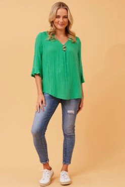 RUE BUTTON DETAIL TOP -Printedcarpetus b15c797e823484c558dba1b8f7a7c21f