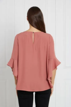 FLUTE SLEEVES BLOUSE -Printedcarpetus b1b034e21893fe14c24dc21cae2d9c97