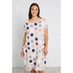 MESSINA POLKA DOT LINEN DRESS -Printedcarpetus b31d685cfae2986cfe3a6c99b94a8541
