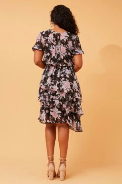 DAVINA FLORAL MIDI DRESS -Printedcarpetus b4b831da7468881ee45fdc185590ed3e