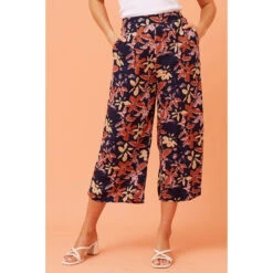 OXANA FLORAL PRINT CULOTTES -Printedcarpetus b5a09403b403a21c7397fcbc80b87f70