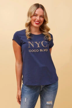 COCO NYC GRAPHIC TEE -Printedcarpetus b6254d769c7cf84e3faba9dd709d5255