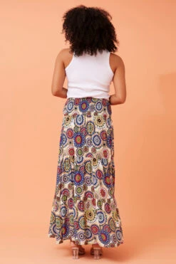 BETTINA ABSTRACT BOHO MAXI SKIRT -Printedcarpetus b69288b373898ccaebd74f4cd1a65904