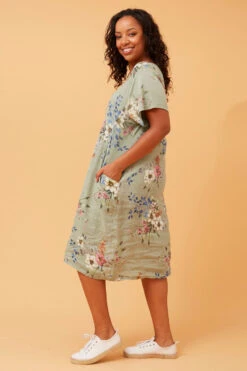 ANTONELLA FLORAL LINEN MIDI DRESS -Printedcarpetus b6c9b7d39f5911c51954cf21b5508ab5 09e617b6 b8ce 42ee a922 2f65faead0ce